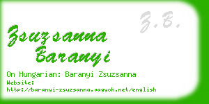 zsuzsanna baranyi business card
